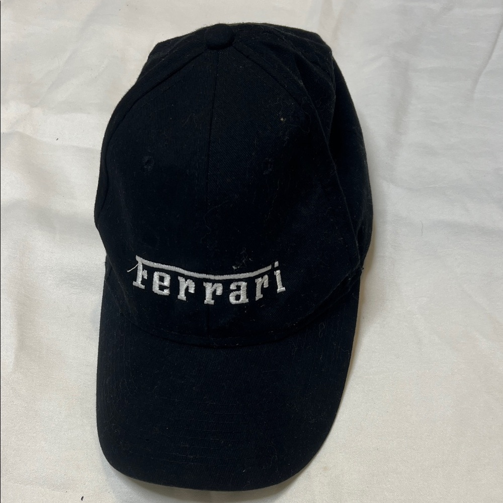 Ferrari Black and White Logo Cap